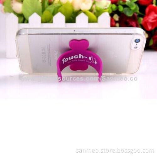 Universal Portable Touch U Silicone Stand Holder for iPhone, Smartphone, 10 ColorsNew
